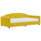 vidaXL Tagesbett mit Matratze Gelb 100x200 cm Samt vidaXL Tagesbett mit Matratze Gelb 100x200 cm Samt