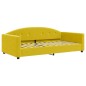vidaXL Tagesbett mit Matratze Gelb 100x200 cm Samt vidaXL Tagesbett mit Matratze Gelb 100x200 cm Samt