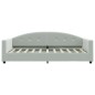 vidaXL Tagesbett mit Matratze Hellgrau 90x190 cm Samt vidaXL Tagesbett mit Matratze Hellgrau 90x190 cm Samt