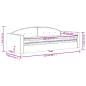 vidaXL Tagesbett mit Matratze Hellgrau 90x190 cm Samt vidaXL Tagesbett mit Matratze Hellgrau 90x190 cm Samt