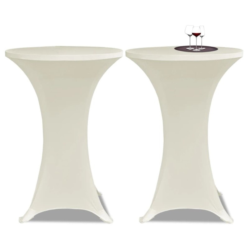 2 x Tischhusse für Stehtisch Stretchhusse Ø70 cm cremefarben 2 x Tischhusse für Stehtisch Stretchhusse Ø70 cm cremefarben