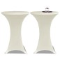 2 x Tischhusse für Stehtisch Stretchhusse Ø70 cm cremefarben 2 x Tischhusse für Stehtisch Stretchhusse Ø70 cm cremefarben