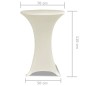 2 x Tischhusse für Stehtisch Stretchhusse Ø70 cm cremefarben 2 x Tischhusse für Stehtisch Stretchhusse Ø70 cm cremefarben