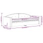 vidaXL Tagesbett mit Matratze Schwarz 90x190 cm Samt vidaXL Tagesbett mit Matratze Schwarz 90x190 cm Samt
