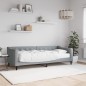 vidaXL Tagesbett mit Matratze Hellgrau 80x200 cm Stoff vidaXL Tagesbett mit Matratze Hellgrau 80x200 cm Stoff