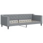 vidaXL Tagesbett mit Matratze Hellgrau 80x200 cm Stoff vidaXL Tagesbett mit Matratze Hellgrau 80x200 cm Stoff