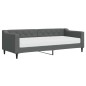 vidaXL Tagesbett mit Matratze Dunkelgrau 80x200 cm Stoff vidaXL Tagesbett mit Matratze Dunkelgrau 80x200 cm Stoff