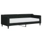 vidaXL Tagesbett mit Matratze Schwarz 80x200 cm Stoff vidaXL Tagesbett mit Matratze Schwarz 80x200 cm Stoff