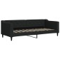 vidaXL Tagesbett mit Matratze Schwarz 80x200 cm Stoff vidaXL Tagesbett mit Matratze Schwarz 80x200 cm Stoff
