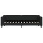 vidaXL Tagesbett mit Matratze Schwarz 80x200 cm Stoff vidaXL Tagesbett mit Matratze Schwarz 80x200 cm Stoff