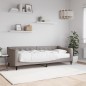 vidaXL Tagesbett mit Matratze Taupe 80x200 cm Stoff vidaXL Tagesbett mit Matratze Taupe 80x200 cm Stoff