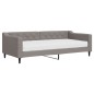 vidaXL Tagesbett mit Matratze Taupe 90x200 cm Stoff vidaXL Tagesbett mit Matratze Taupe 90x200 cm Stoff