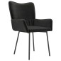 Esszimmerstühle 2 Stk. Schwarz Samt Esszimmerstühle 2 Stk. Schwarz Samt