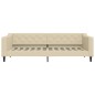 vidaXL Tagesbett mit Matratze Creme 90x200 cm Stoff vidaXL Tagesbett mit Matratze Creme 90x200 cm Stoff