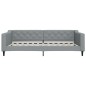 vidaXL Tagesbett mit Matratze Hellgrau 100x200 cm Stoff vidaXL Tagesbett mit Matratze Hellgrau 100x200 cm Stoff