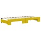 vidaXL Tagesbett Ausziehbar mit Matratzen Gelb 80x200 cm Samt vidaXL Tagesbett Ausziehbar mit Matratzen Gelb 80x200 cm Samt