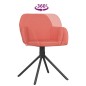 Esszimmerstühle 2 Stk. Drehbar Rosa Samt Esszimmerstühle 2 Stk. Drehbar Rosa Samt