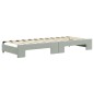 vidaXL Tagesbett Ausziehbar mit Schubladen Hellgrau 80x200 cm Samt vidaXL Tagesbett Ausziehbar mit Schubladen Hellgrau 80x200 cm Samt