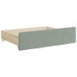vidaXL Tagesbett Ausziehbar mit Schubladen Hellgrau 80x200 cm Samt vidaXL Tagesbett Ausziehbar mit Schubladen Hellgrau 80x200 cm Samt
