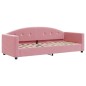 vidaXL Tagesbett Ausziehbar mit Schubladen Rosa 80x200 cm Samt vidaXL Tagesbett Ausziehbar mit Schubladen Rosa 80x200 cm Samt