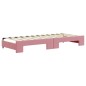 vidaXL Tagesbett Ausziehbar mit Schubladen Rosa 80x200 cm Samt vidaXL Tagesbett Ausziehbar mit Schubladen Rosa 80x200 cm Samt