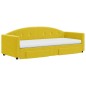 vidaXL Tagesbett Ausziehbar mit Schubladen Gelb 80x200 cm Samt vidaXL Tagesbett Ausziehbar mit Schubladen Gelb 80x200 cm Samt