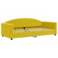 vidaXL Tagesbett Ausziehbar mit Schubladen Gelb 90x200 cm Samt vidaXL Tagesbett Ausziehbar mit Schubladen Gelb 90x200 cm Samt