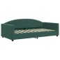 vidaXL Tagesbett Ausziehbar mit Schubladen Dunkelgrün 100x200 cm Samt vidaXL Tagesbett Ausziehbar mit Schubladen Dunkelgrün 100x200 cm Samt