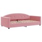 vidaXL Tagesbett Ausziehbar mit Schubladen Rosa 100x200 cm Samt vidaXL Tagesbett Ausziehbar mit Schubladen Rosa 100x200 cm Samt