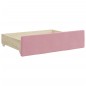 vidaXL Tagesbett Ausziehbar mit Schubladen Rosa 100x200 cm Samt vidaXL Tagesbett Ausziehbar mit Schubladen Rosa 100x200 cm Samt