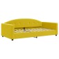 vidaXL Tagesbett Ausziehbar mit Schubladen Gelb 100x200 cm Samt vidaXL Tagesbett Ausziehbar mit Schubladen Gelb 100x200 cm Samt