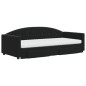 vidaXL Tagesbett Ausziehbar mit Schubladen Schwarz 90x190 cm Samt vidaXL Tagesbett Ausziehbar mit Schubladen Schwarz 90x190 cm Samt