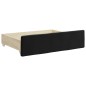 vidaXL Tagesbett Ausziehbar mit Schubladen Schwarz 90x190 cm Samt vidaXL Tagesbett Ausziehbar mit Schubladen Schwarz 90x190 cm Samt