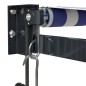 vidaXL Elektrische Markise mit Kurbel Blau und Weiß 4,5x3 m vidaXL Elektrische Markise mit Kurbel Blau und Weiß 4,5x3 m