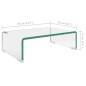 vidaXL TV-Tisch/Bildschirmerhöhung Glas Transparent 40x25x11 cm vidaXL TV-Tisch/Bildschirmerhöhung Glas Transparent 40x25x11 cm