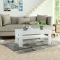 vidaXL Couchtisch Holzwerkstoff 110x65x48 cm Weiß vidaXL Couchtisch Holzwerkstoff 110x65x48 cm Weiß