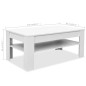 vidaXL Couchtisch Holzwerkstoff 110x65x48 cm Weiß vidaXL Couchtisch Holzwerkstoff 110x65x48 cm Weiß