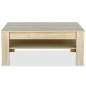 vidaXL Couchtisch Holzwerkstoff 110x65x48 cm Eiche vidaXL Couchtisch Holzwerkstoff 110x65x48 cm Eiche