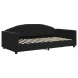 vidaXL Tagesbett Ausziehbar mit Matratzen Schwarz 100x200 cm Samt vidaXL Tagesbett Ausziehbar mit Matratzen Schwarz 100x200 cm Samt