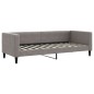 vidaXL Tagesbett Ausziehbar mit Matratzen Taupe 80x200 cm Stoff vidaXL Tagesbett Ausziehbar mit Matratzen Taupe 80x200 cm Stoff