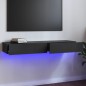 vidaXL TV-Schrank mit LED-Leuchten Hochglanz-Grau 120x35x15,5 cm vidaXL TV-Schrank mit LED-Leuchten Hochglanz-Grau 120x35x15,5 cm