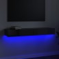 vidaXL TV-Schrank mit LED-Leuchten Hochglanz-Grau 120x35x15,5 cm vidaXL TV-Schrank mit LED-Leuchten Hochglanz-Grau 120x35x15,5 cm