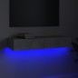 vidaXL TV-Schrank mit LED-Leuchten Betongrau 90x35x15,5 cm vidaXL TV-Schrank mit LED-Leuchten Betongrau 90x35x15,5 cm