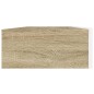 vidaXL TV-Schrank mit LED-Leuchten Weiß & Sonoma-Eiche 120x35x15,5 cm vidaXL TV-Schrank mit LED-Leuchten Weiß & Sonoma-Eiche 120x35x15,5 cm