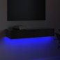 vidaXL TV-Schrank mit LED-Leuchten Hochglanz-Grau 90x35x15,5 cm vidaXL TV-Schrank mit LED-Leuchten Hochglanz-Grau 90x35x15,5 cm