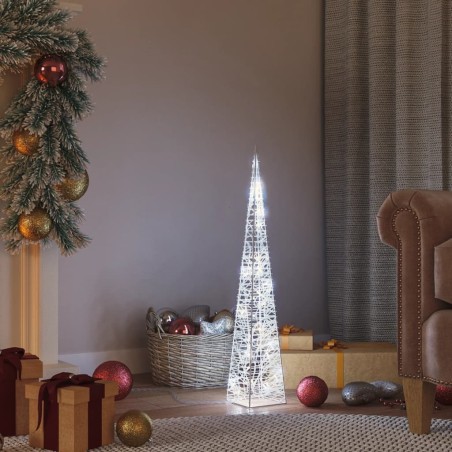 vidaXL LED-Leuchtkegel Acryl Deko Kaltweiß 60 cm  