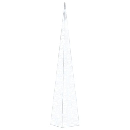 vidaXL LED-Leuchtkegel Acryl Deko Kaltweiß 90 cm