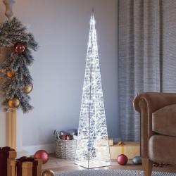 vidaXL LED-Leuchtkegel Acryl Deko Kaltweiß 120 cm