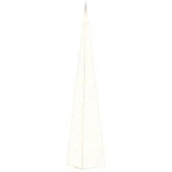 vidaXL Leuchtkegel Weihnachtsdekoration 60 LEDs Warmweiß 120 cm Acryl