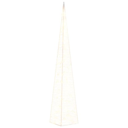 vidaXL Leuchtkegel Weihnachtsdekoration 60 LEDs Warmweiß 120 cm Acryl